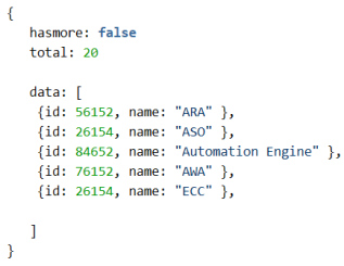 Imgae displaying hasmore value in code